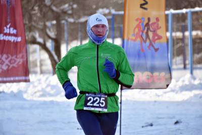 20,3 км - в минус 18! Иван Леонов из Житомли победил в первом крещенском забеге в Минске