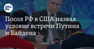 Посол РФ в США назвал условие встречи Путина и Байдена