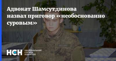 Адвокат Шамсутдинова назвал приговор «необоснованно суровым»