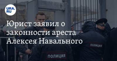 Юрист заявил о законности ареста Алексея Навального