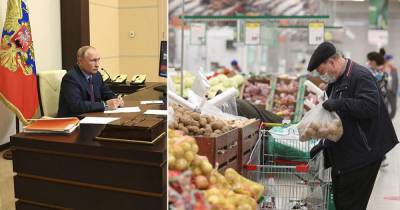 Путин: Цены на продукты в России выросли больше инфляции