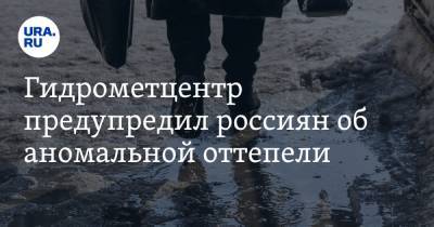 Гидрометцентр предупредил россиян об аномальной оттепели