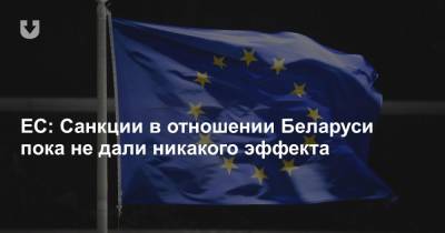ЕС: Санкции в отношении Беларуси пока не дали никакого эффекта