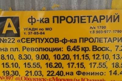 График движения пассажирских автобусов в Серпухове нарушен