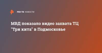 МВД показало видео захвата ТЦ "Три кита" в Подмосковье