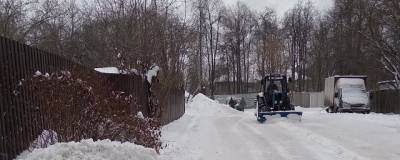 В Раменском городском округе ликвидируют снежные «терриконы»
