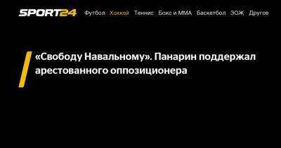 «Свободу Навальному». Панарин поддержал арестованного оппозиционера