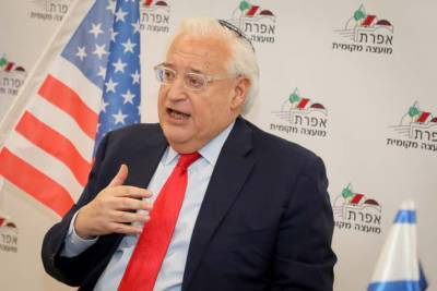 Палестина может подать в суд на Фридмана из-за поселенческого проекта