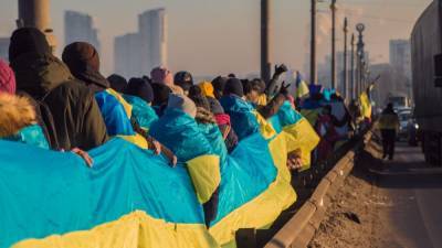 В Украине началась виртуальная "Цепь Соборности": соединит Киев и Симферополь