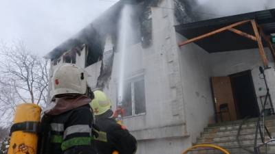 Три человека задержаны по подозрению в возникновении пожара в доме престарелых в Харькове