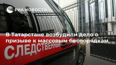 В Татарстане возбудили дело о призыве к массовым беспорядкам