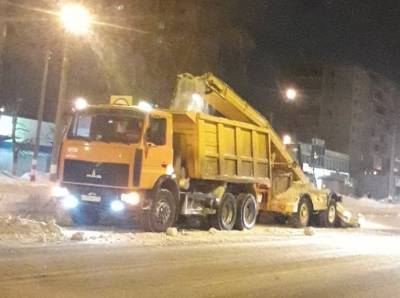 За ночь с улиц Ульяновска вывезли более 3 тысяч тонн снега