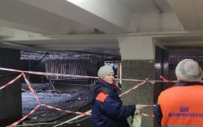 В подземном переходе на Майдане обвалился потолок