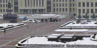 В центре Минска мужчина совершил самоподжог — видео