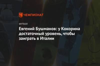 Евгений Бушманов: у Кокорина достаточный уровень, чтобы заиграть в Италии