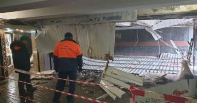 В подземном переходе на Майдане обрушился потолок (ФОТО)