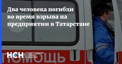 Два человека погибли во время взрыва на предприятии в Татарстане