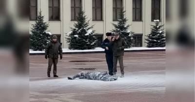 Человек устроил самосожжение в центре Минска