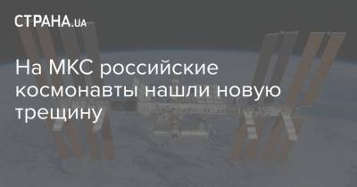 На МКС российские космонавты нашли новую трещину