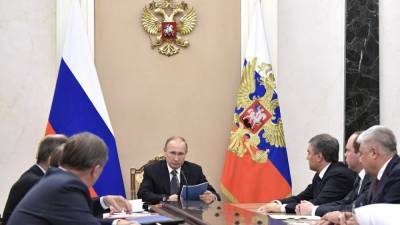 Кремль раскрыл детали совещания Путина с членами СБ РФ