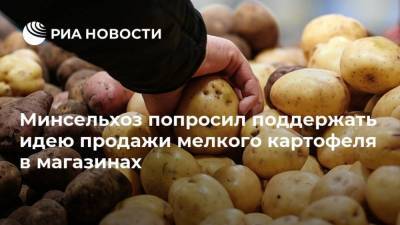 Минсельхоз попросил поддержать идею продажи мелкого картофеля в магазинах