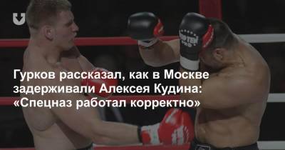Гурков рассказал, как в Москве задерживали Алексея Кудина: «Спецназ работал корректно»