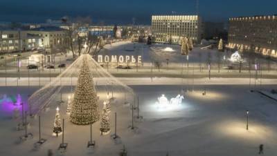 Главную площадь Архангельска перекроют 23 января для демонтажа ёлки