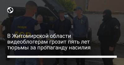 В Житомирской области видеоблогерам грозит пять лет тюрьмы за пропаганду насилия