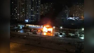 Пожар в супермаркете в Краснодаре ликвидировали