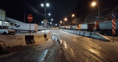 Военно-Грузинскую дорогу закрыли из-за ухудшения погоды