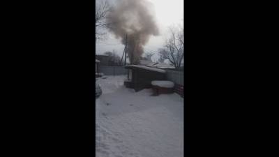 В Южно-Сахалинске произошел пожар в доме по улице Рязанской