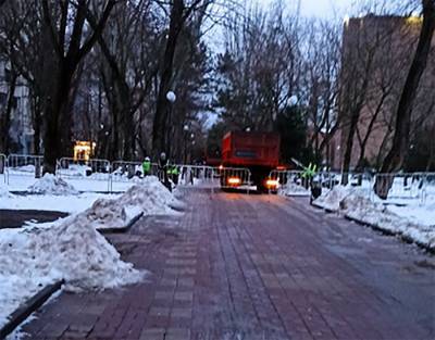 Пушкинскую в Ростове перекрыли и выставили забор