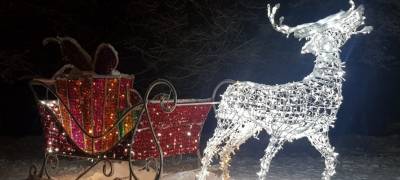 Новогодние украшения в Петрозаводске полностью уберут в феврале