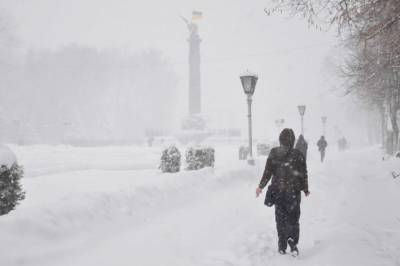 Украину с понедельника засыплет снегом, местами наметет до 20 сантиметров