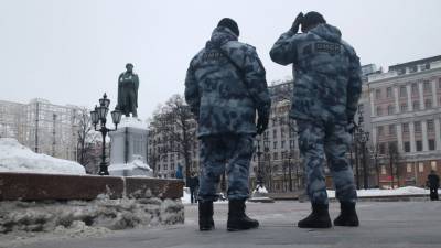 На Пушкинской площади усилили меры безопасности