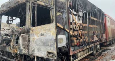 На Харьковщине водитель заживо сгорел в грузовике: детали трагедии, фото