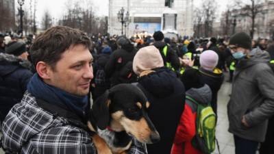 В МВД прокомментировали несанкционированную акцию в Москве