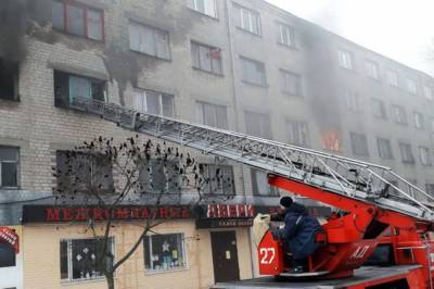 В Павлограде произошел пожар в общежитии, есть пострадавшие