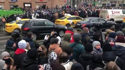 Полицейские задержали около 40 человек на незаконной акции в Москве