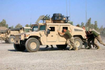 В Китае во время учений была замечена РСЗО для разминирования на базе бронемашины Humvee