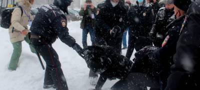 Несанкционированный митинг в поддержку Навального прошел в столице Карелии (ФОТО)