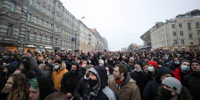 На акции в поддержку Навального в Москве вышли 40 тысяч человек, по всей России — минимум 110 тысяч