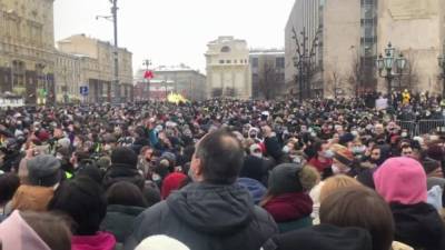 Озвучено количество зараженных коронавирусом на незаконном митинге в Москве