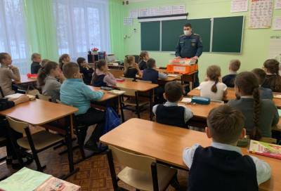 В Ленобласти школьникам рассказали о профессии дознавателя МЧС России
