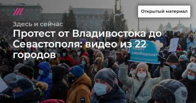 Протест от Владивостока до Севастополя: видео из 22 городов