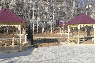 Беседки для парка в Хабаровском крае сделали осужденные