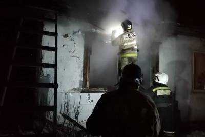 На пожаре в Киреевске пострадал человек