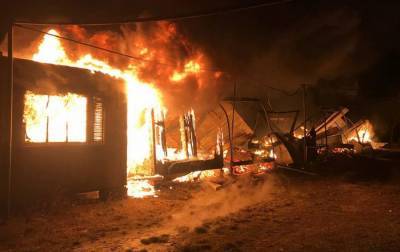Сгорели семь домов: в Одесской области потушили пожар на базе отдыха