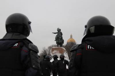 Как в Петербурге проходила запрещенная акция 23 января — фоторепортаж