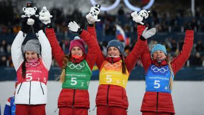 Сборная России заняла четвертое место в женской эстафете на этапе Кубка мира